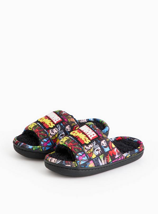 Marvel Comics Fleece Lined Sliders  10-11 Infant